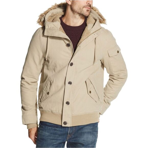 Weatherproof Mens Canvas Jacket Beige M DM